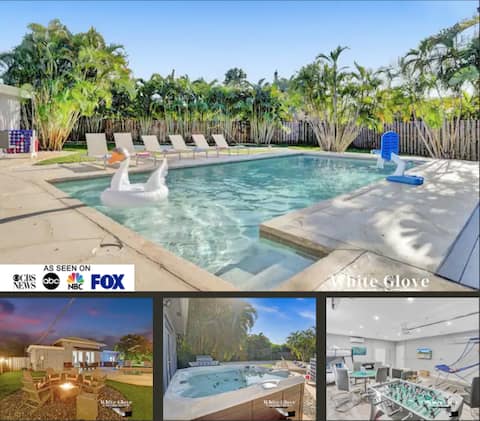 Resort Villa 6 BR Hted Pool Beach Volleyball