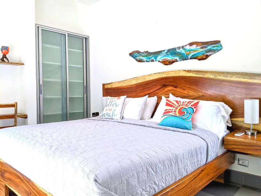 Cozy king-size bed with soft linens – perfect Costa Rica retreat