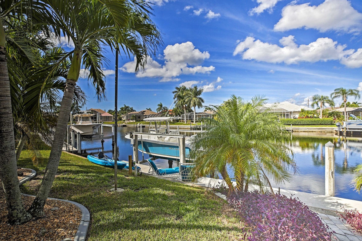 Canal Waterfront Home with Private Pool & Dock!