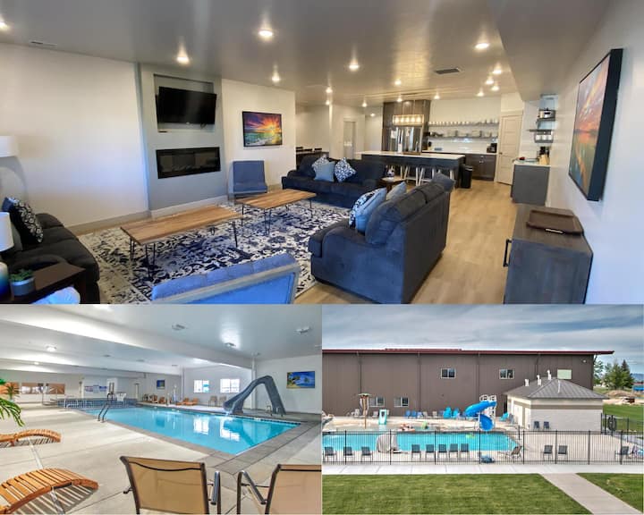 Year-round In/outdoor Pool, Townhome 16 At Waterdance - Sleeps 38, 8 Bed-7 Bath. - Bear Lake