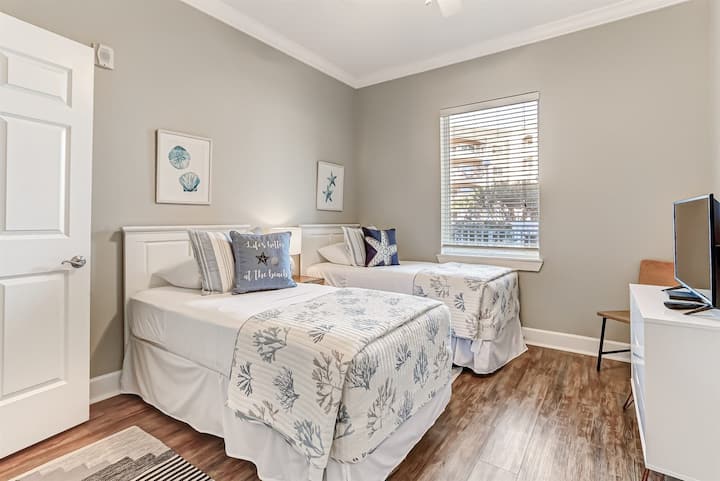 Camera degli ospiti con 2 letti singoli: perfetta per famiglie