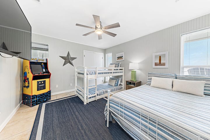 Step into a world of whimsy and wonder as you enter our beautiful bunkroom—a haven where every corner radiates joy and invites moments of shared delight.