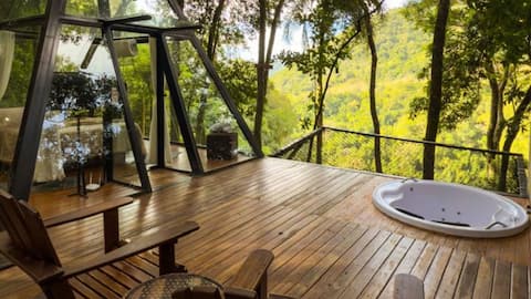 Pyramid cabins of the Itaara Valley, Rio Grande do