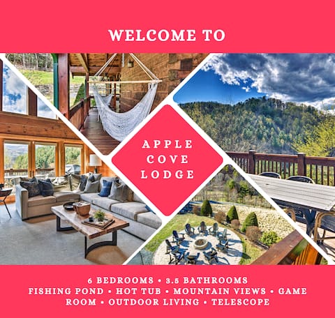 Stunning Cabin | Mtn Views | Fireplace | Game Room