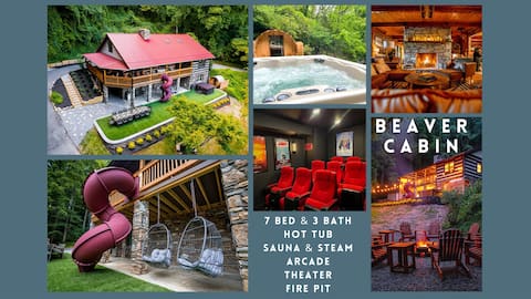 Beaver Cabin-Theatre, Arcade, Sauna, Mountain View