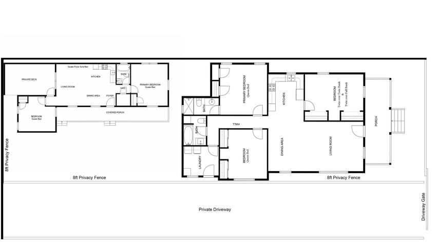 StockYards!-1.5 blk-TCU-Cowboy Cottage sleeps 9 gallery image 4