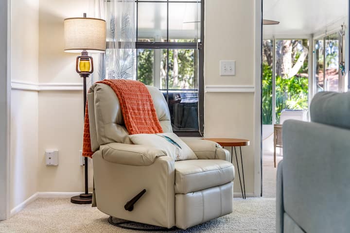 Reclining chair in the living room