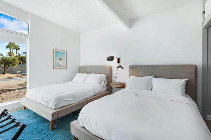 Fun and spacious double-bed room — perfect for kids, friends, or a slumber party vibe.