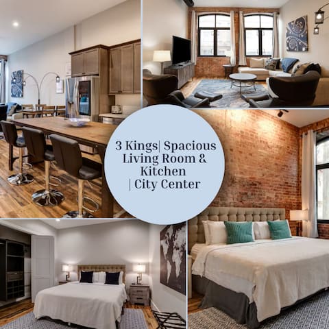 Large 3 bedroom 3.5 Bath Downtown Condo