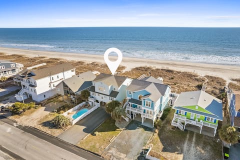 6 Bedroom Ocean Front, Heated Pool, Views