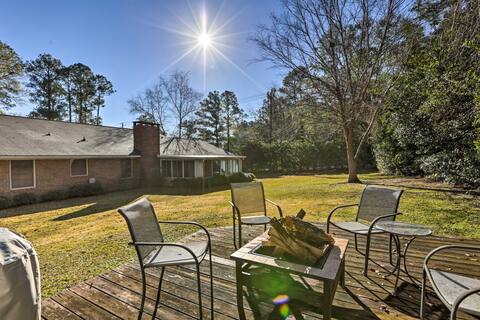 Quiet Dothan House with Fenced Yard + Fire Pit!