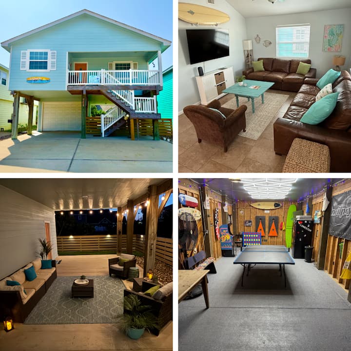 Game Room, Shared Pool, Golf Cart Accessible, Parking For 4! - Port Aransas, TX