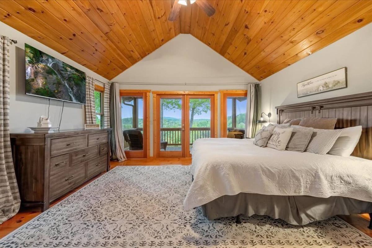 Amazing view from the master bedroom.