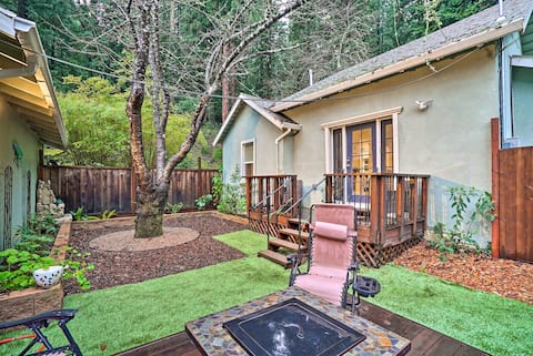 California Cottage < 4 Mi to Redwood Hiking Trails
