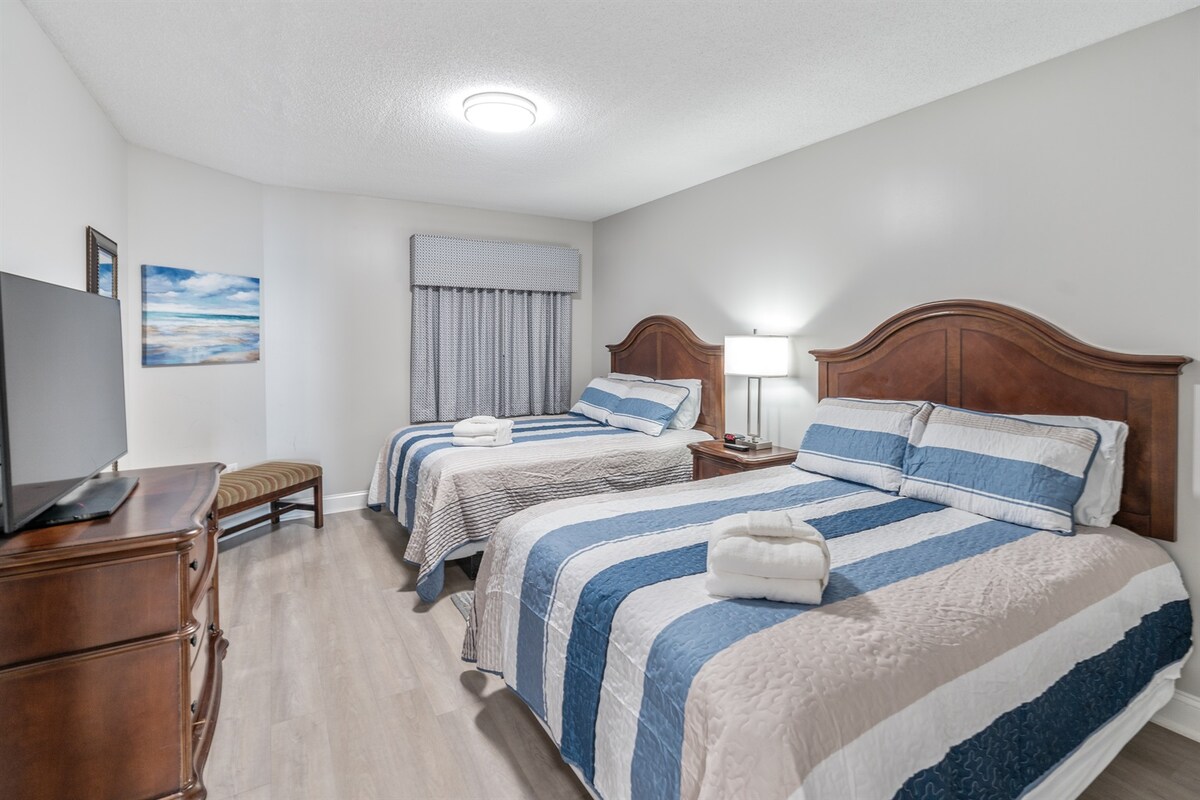 卧室有2张标准双人床