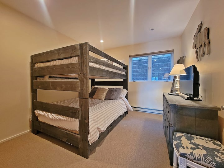 Guest Bedroom with Full Size Bunk Bed and Trundle Bed