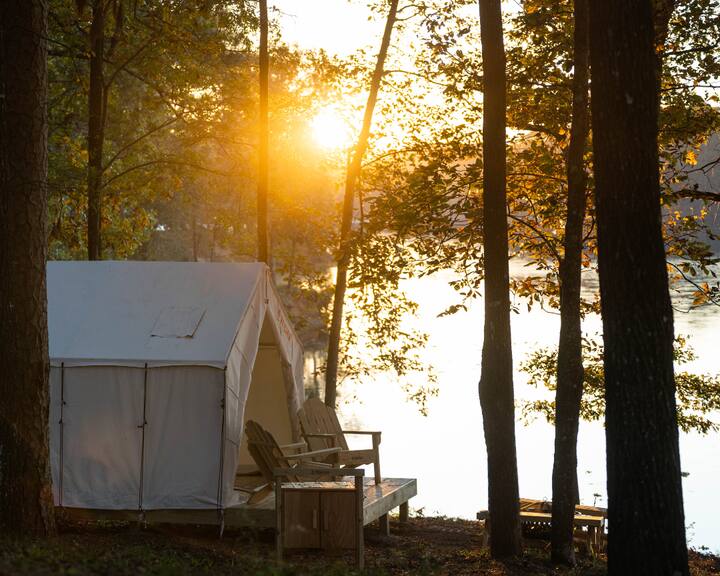 Comfy and Cozy Tent on Tranquil Lake Tangipahoa Tents for Rent in