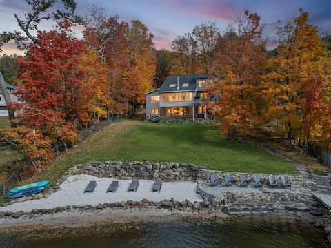 Lakefront | Beach • Hot Tub • Dock • Game Room