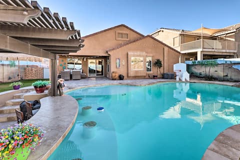 Maricopa Home w/ Swim-Up Bar, Heated Pool & Slide