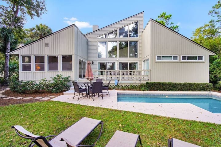 5br Palmetto Dunes  Golf View  Free Heated Pool - 힐턴 헤드 아일랜드