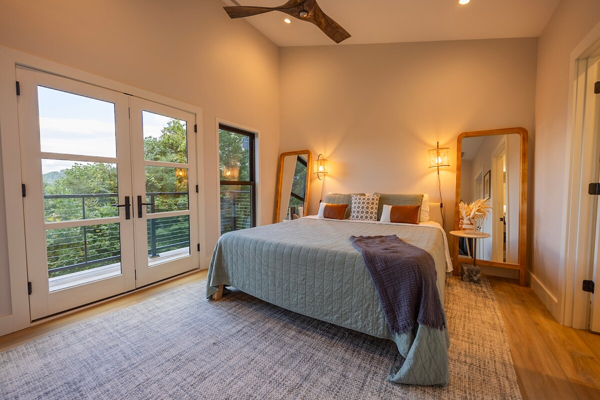 Primary Bedroom with King Bed - Photo by Dirt & Glass