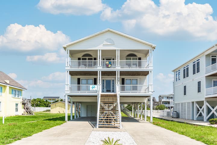 The Big Mac Of Holden Beach - 2nd Row Home, 5 Bedrooms, 3 Bathrooms - Holden Beach, NC