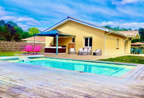 Beautiful Villa Océane pool &amp; Spa near beach WiFi