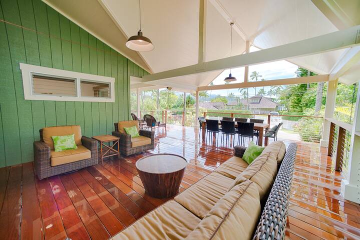 Sunny Hanalei home, steps from beach and town. gallery image 2