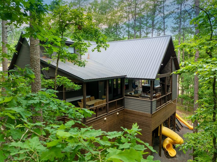 Lux Cabin Private Pond Cust Playset 1 Mile To Lake - Oklahoma