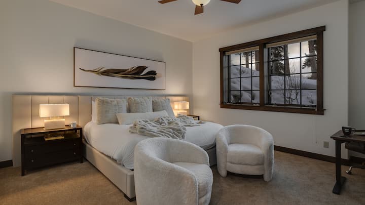 Sypialnia 4, poziom niżej – apartament z łóżkiem typu king