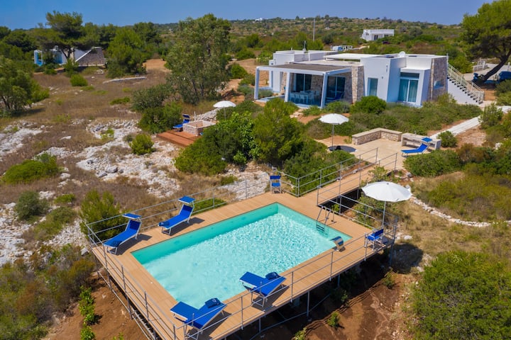 150 M² Vivenda ∙ 4 Quartos ∙ 8 Hóspedes - Apúlia