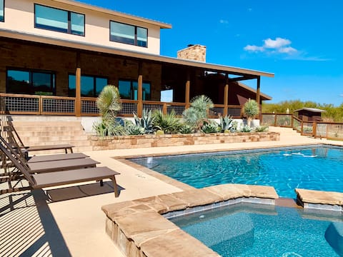 Large Luxury Blanco Riverfront Home with Pool