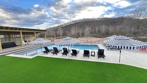 FarmHouse & Co. -Pool, golf, game room, playset