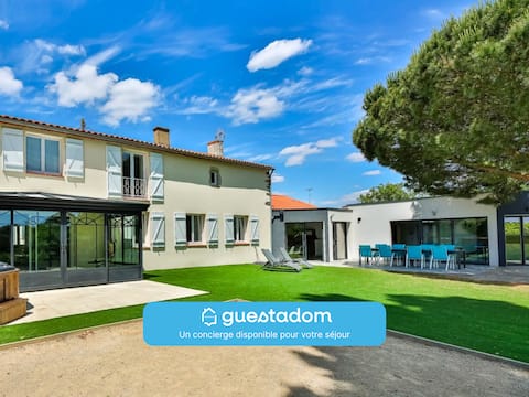 L'Atrie-Villa Piscine - Jacuzzi - Sauna