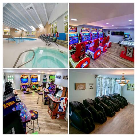 Tranquil Escape: Indoor Pool, Spa, & Arcade
