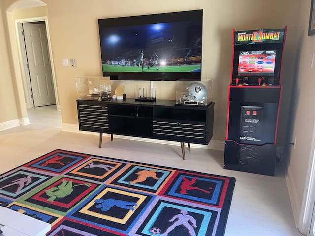 Sports Themed 2bedApt w BEST location fully stocke