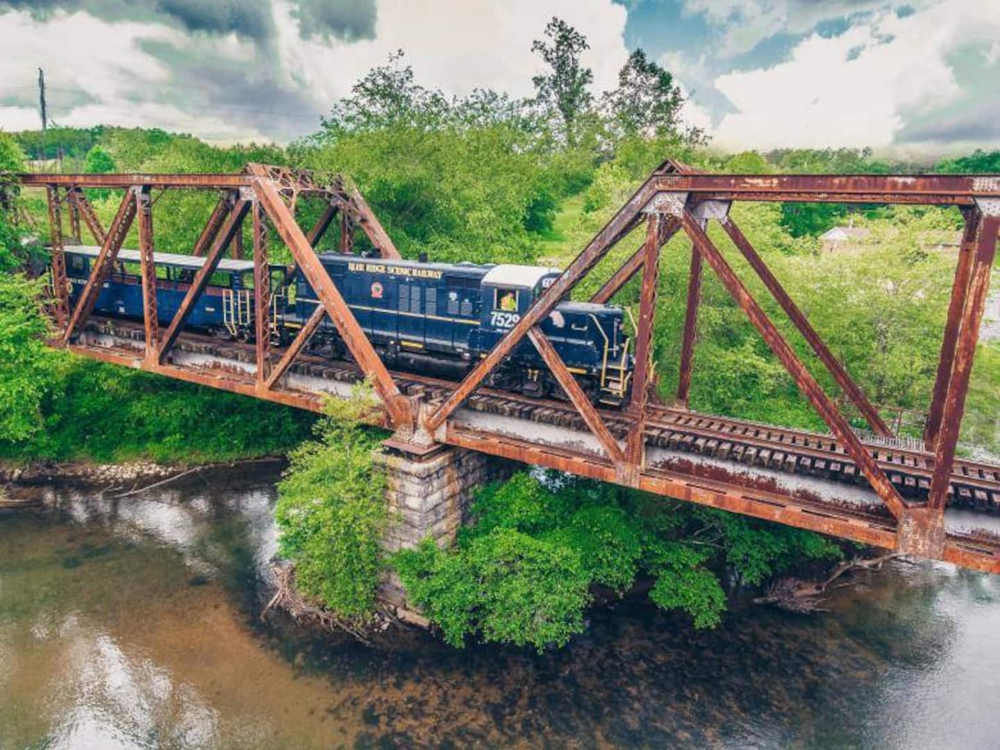 Hop aboard the Blue Ridge Scenic Railway for an afternoon ride through the valley.