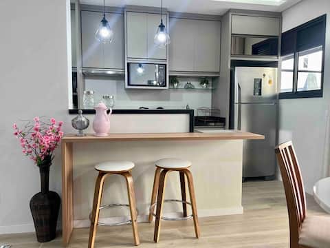 Top Airbnb: Garden! Apartment with private outdoor area em Governador Celso Ramos