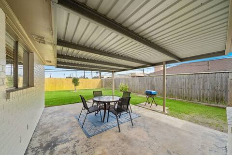 Covered Back Patio with Covered Parking Game Room