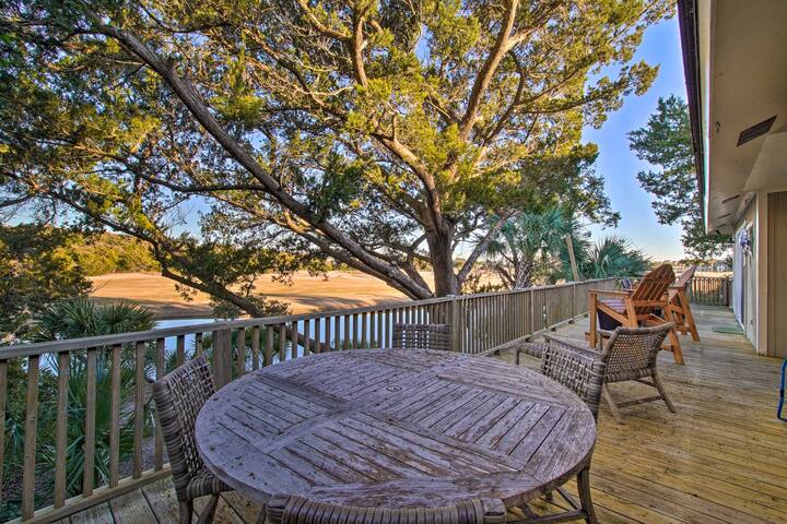 ¡NUEVO! ¡Casa de la isla: chimenea, carritos de golf y 3 cubiertas