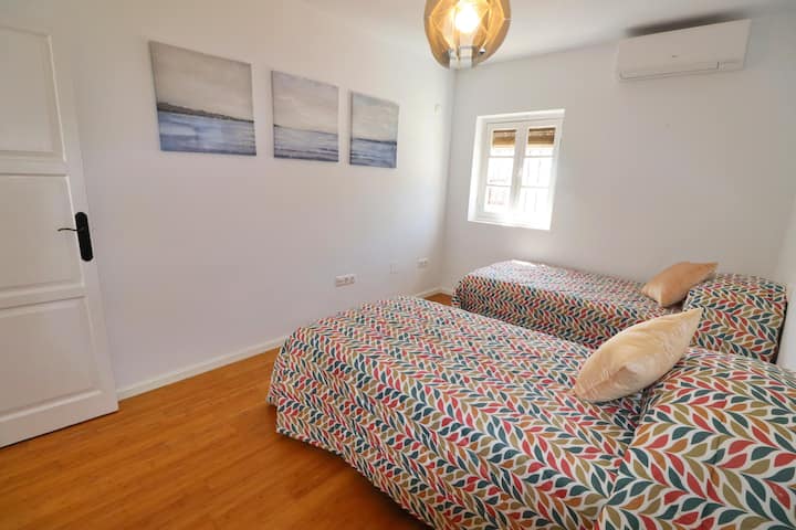 Bedrooms with two single beds