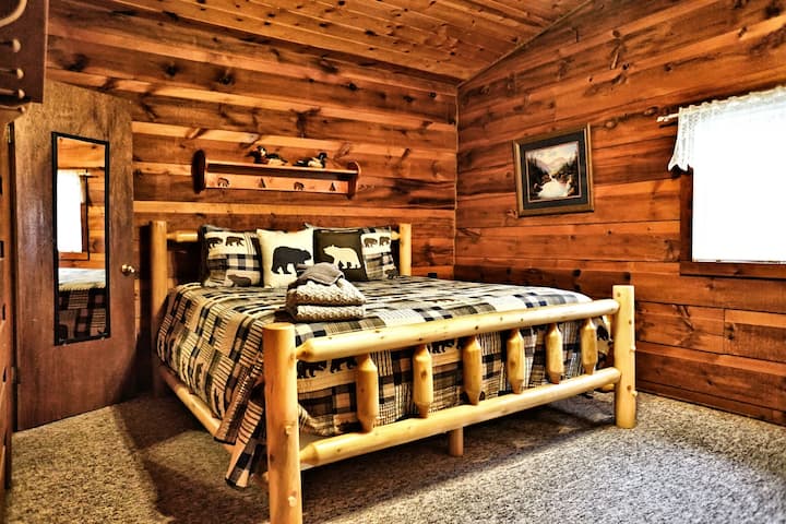 loft bedroom with king size bed