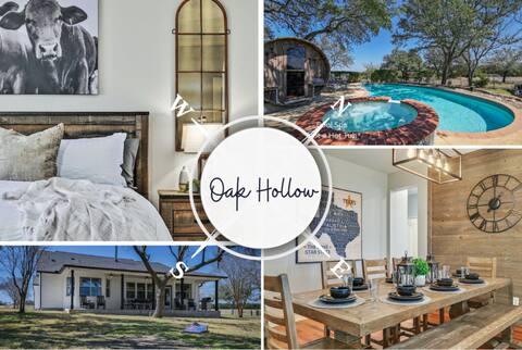 'Oak Hollow' Country Escape! Pool! Pet-Friendly!