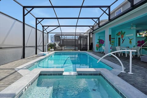 Popular Airbnb listing: 8BR Retreat | Sleep 20 | Theater | Huge Pool & Spa in Four Corners