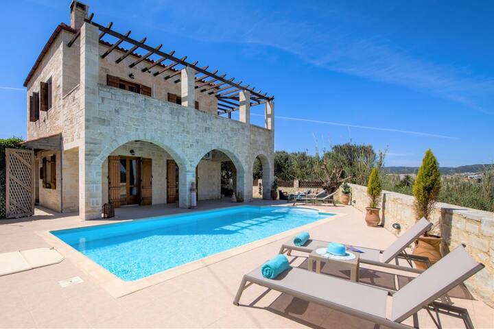 Luxury stone villa with big private pool at beach gallery image 4