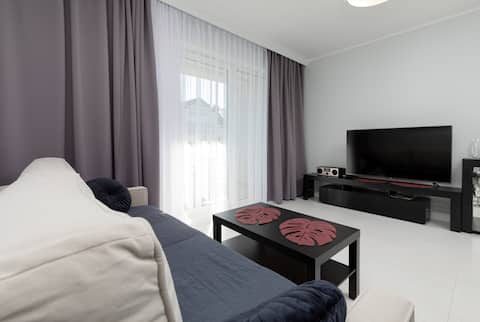 Successful Airbnb property: North 18B | Apartment | Home Office | Balcony in Darłowo