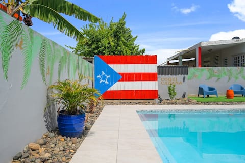 Bright home by the beach with a pool - 4 bedrooms