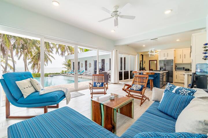 4 BR Belize Beachfront Villa w Pool, Beach & Pier gallery image 3