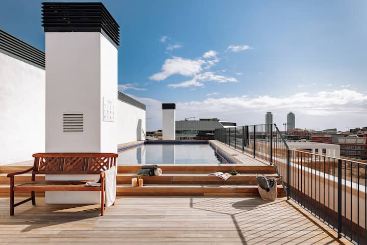 Idir - 2 Bedrooms, A Pool And Terrace In Poblenou - Barcelona