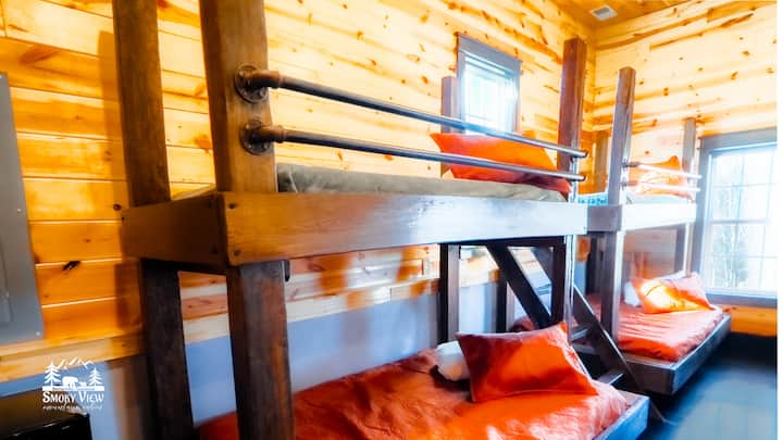 Twin over volledige stapelbedden 